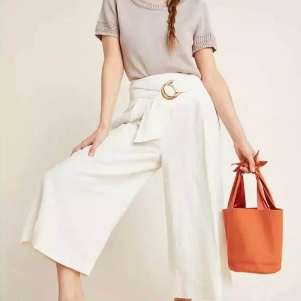 Elegant White Culottes
